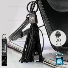 Cable Micro 20cm WDC-011 Tassels Ring Black